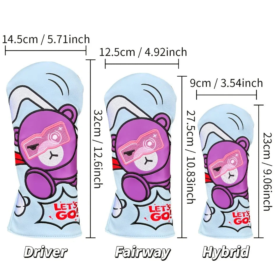 Super Bear Wood Covers | Headcovers
