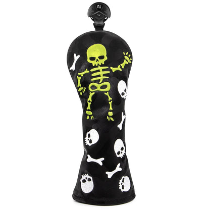 Black Skulls Wood Covers | headcovers