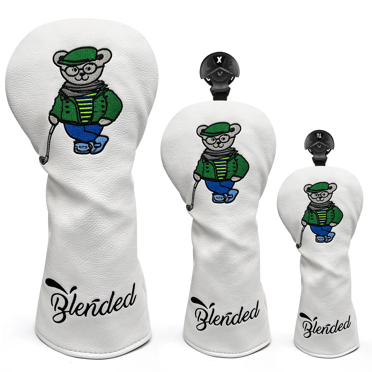 Dr.Bear Wood Covers White | headcovers