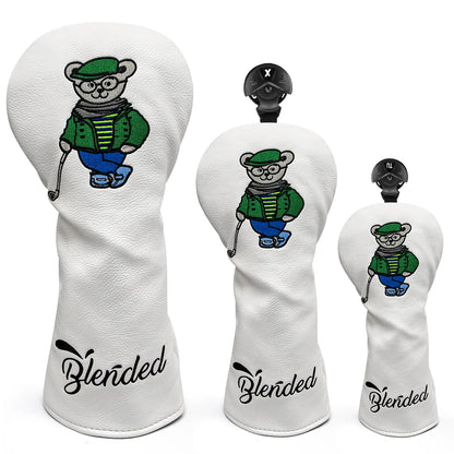 Dr.Bear Wood Covers White | headcovers