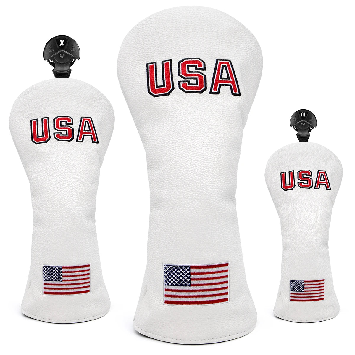 USA Flag Wood Covers | headcovers