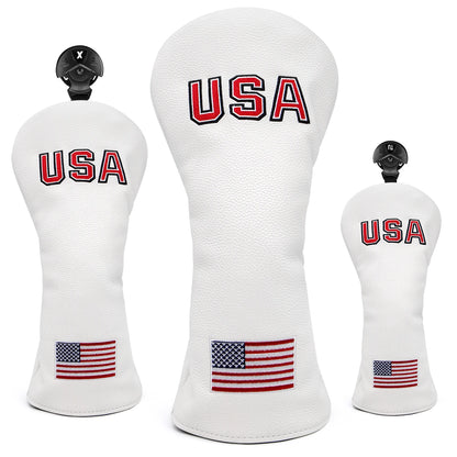 USA Flag Wood Covers | headcovers