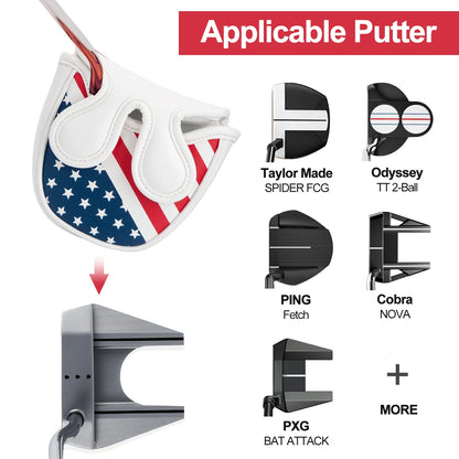 USA Patriotic Mallet Putter Cover | headcovers