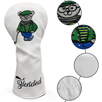 Dr.Bear Wood Covers White | headcovers