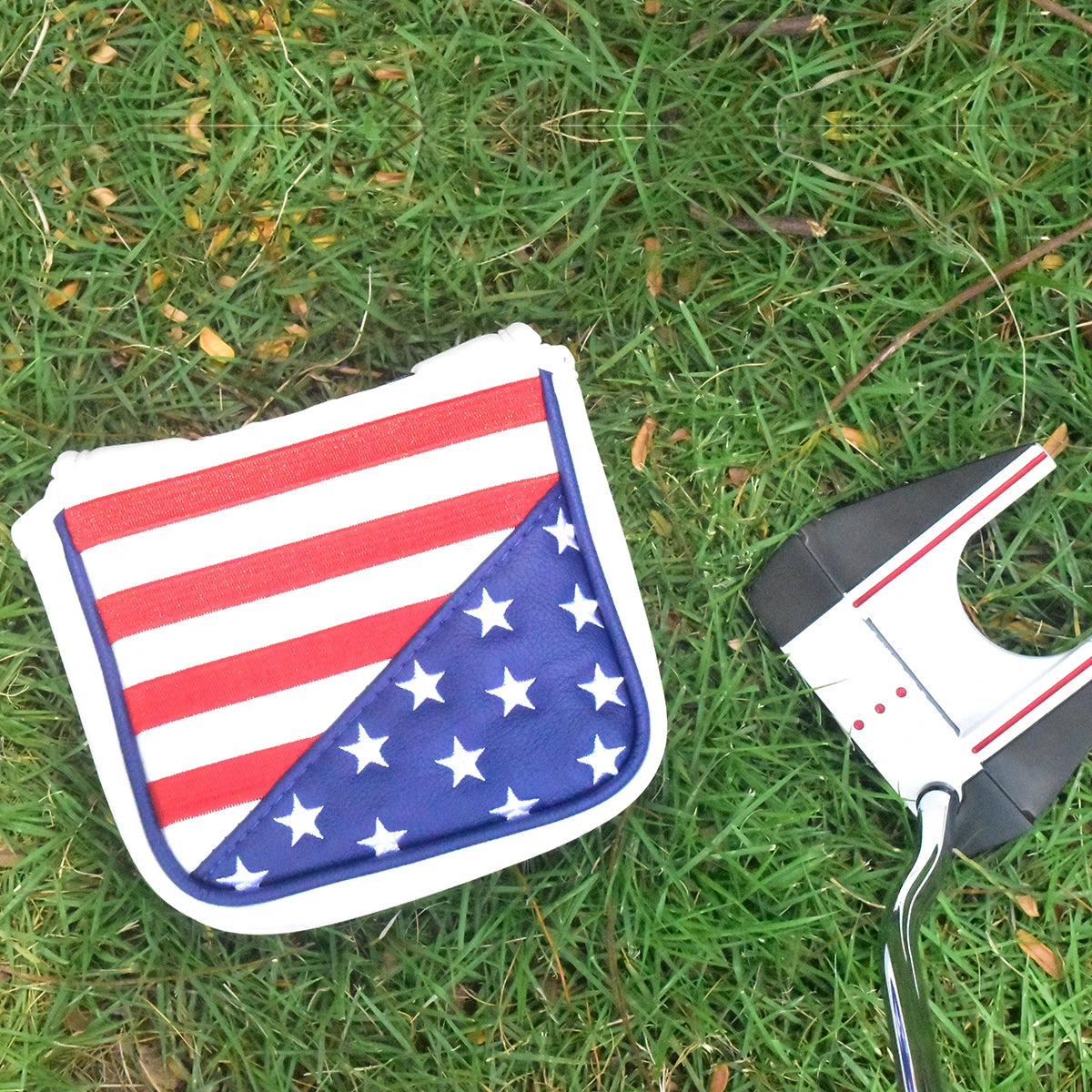 USA Flag Mallet Putter Cover | headcovers