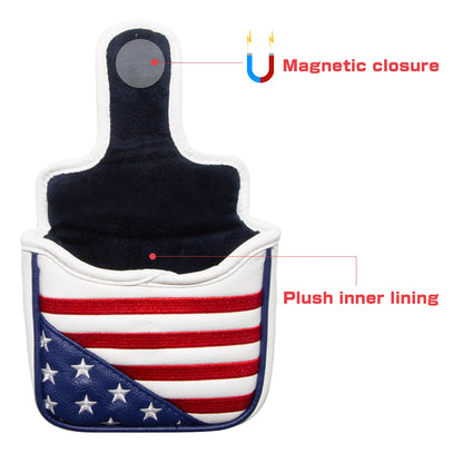 USA Flag Mallet Putter Cover | headcovers