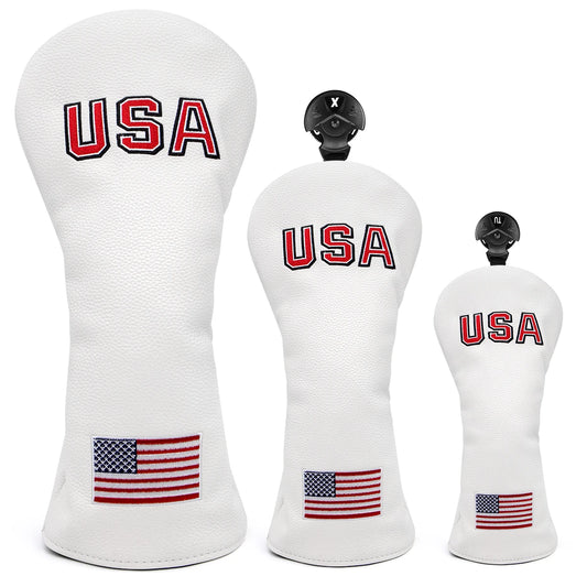 USA Flag Wood Covers | headcovers