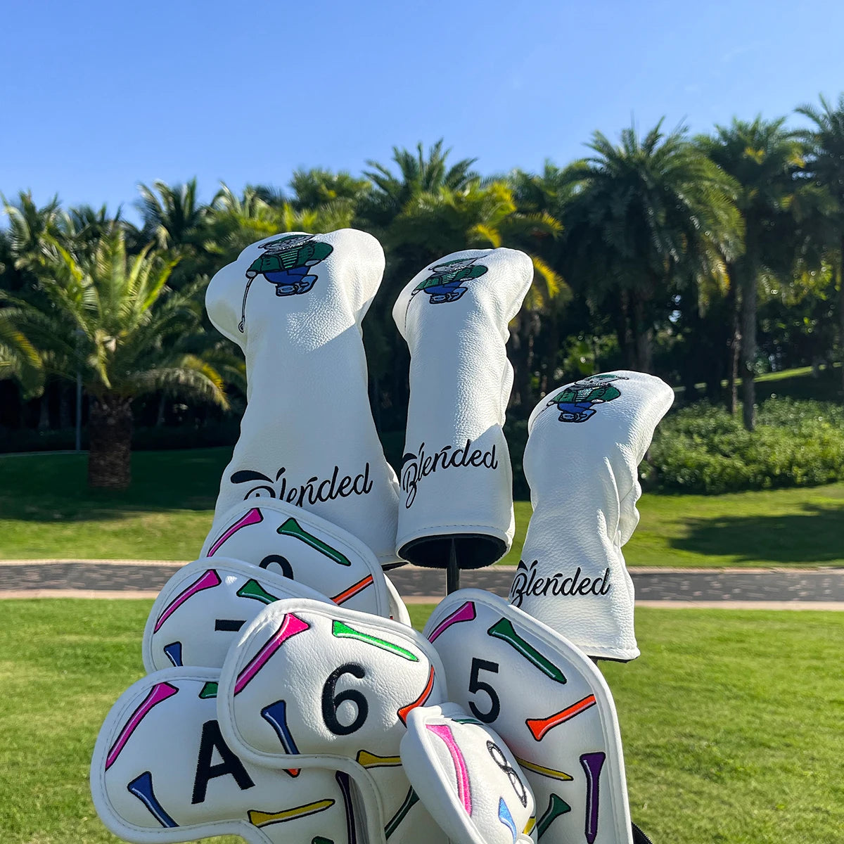 Dr.Bear Wood Covers White | headcovers