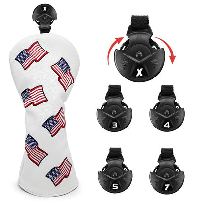 US Flag Patriotism Wood Covers | headcovers