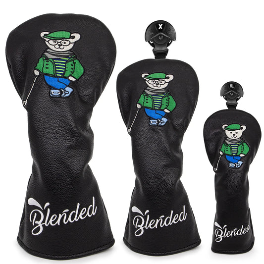 Dr.Bear Wood Covers Black | headcovers