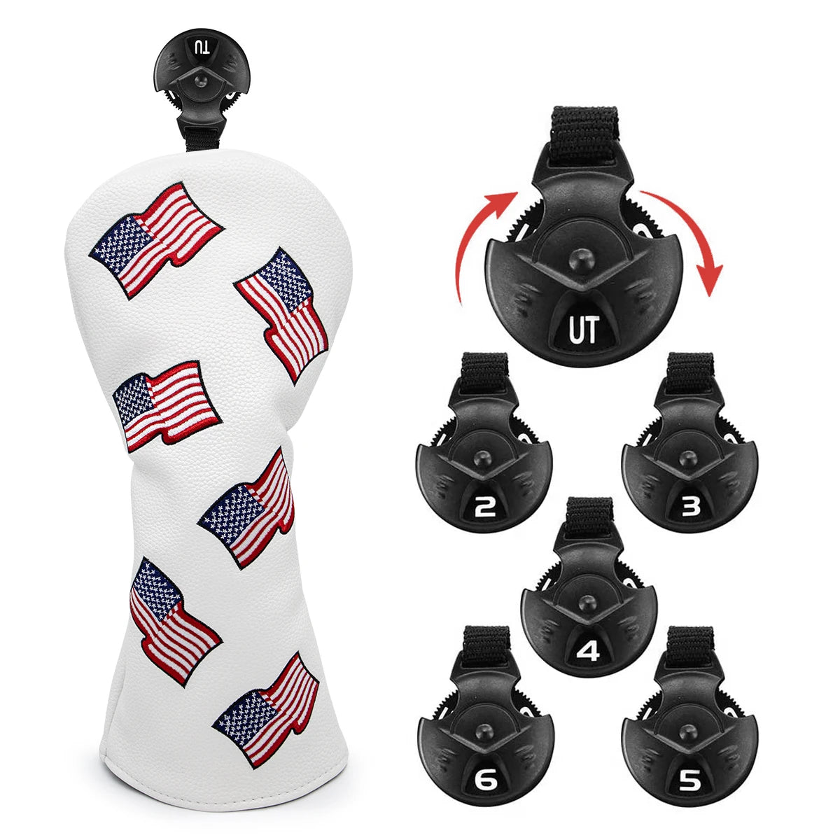 US Flag Patriotism Wood Covers | headcovers