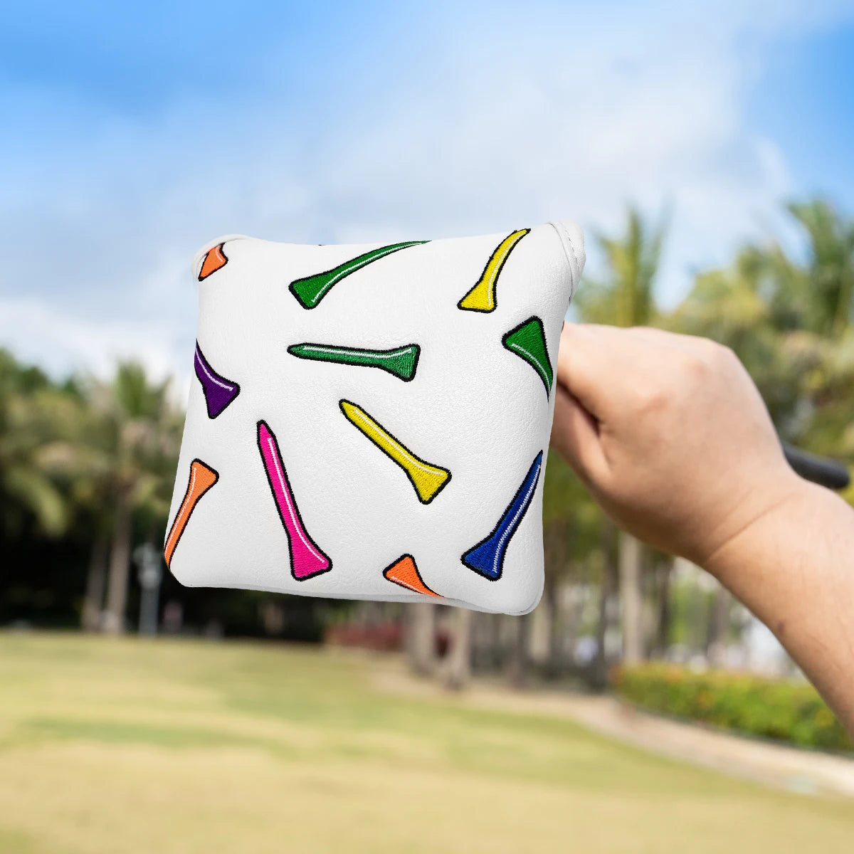 Tee Embroidery Mallet Putter Cover | headcovers