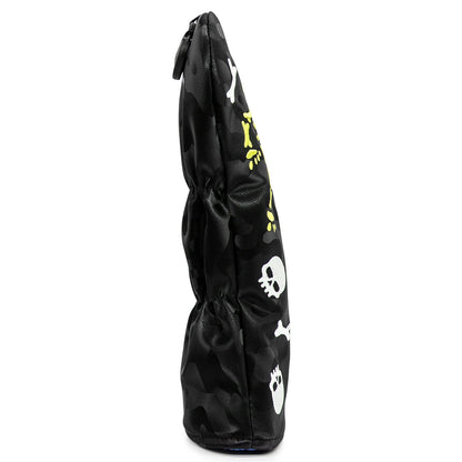 Black Skulls Wood Covers | headcovers