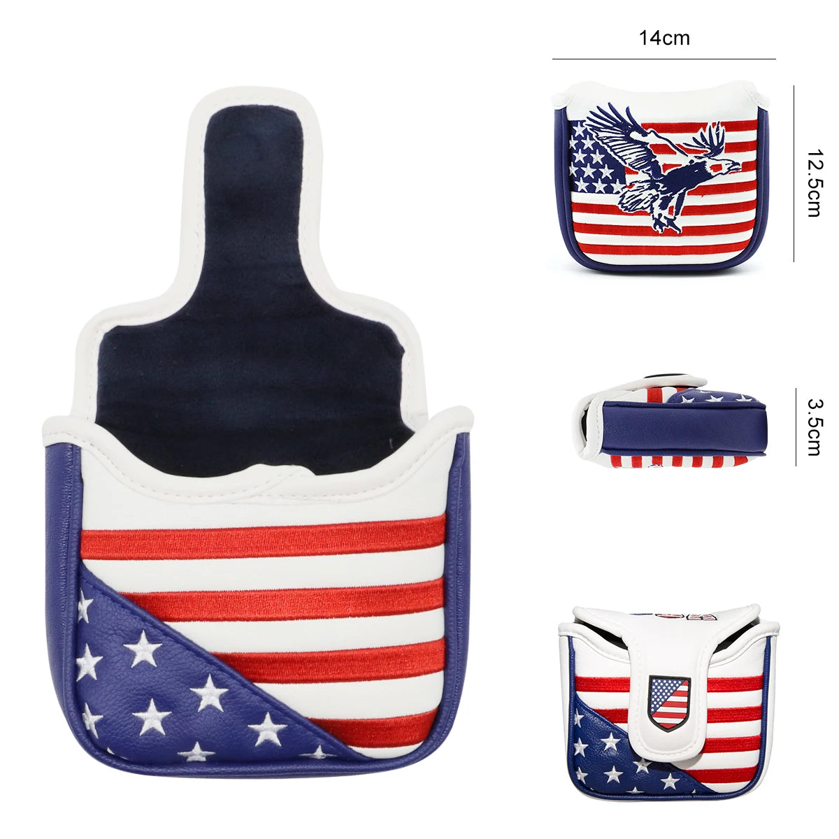 USA Flag Mallet Putter Cover | headcovers