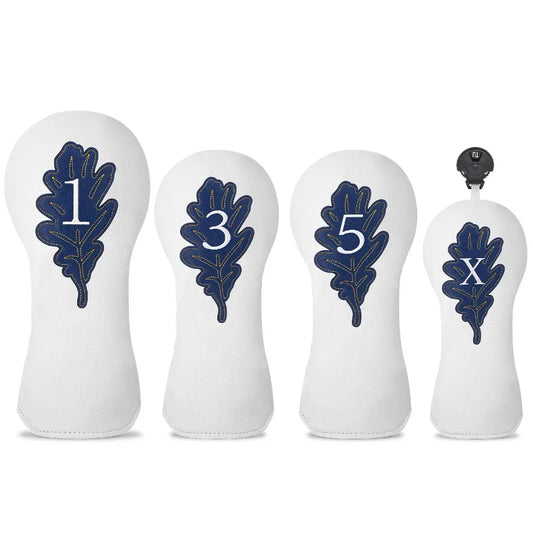 White Leaf Wood Covers | Headcovers